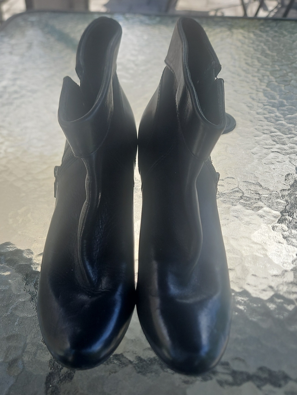 Kelly & Katie Black Leather Ankle Booties. Very Good Condition, As Pictured.